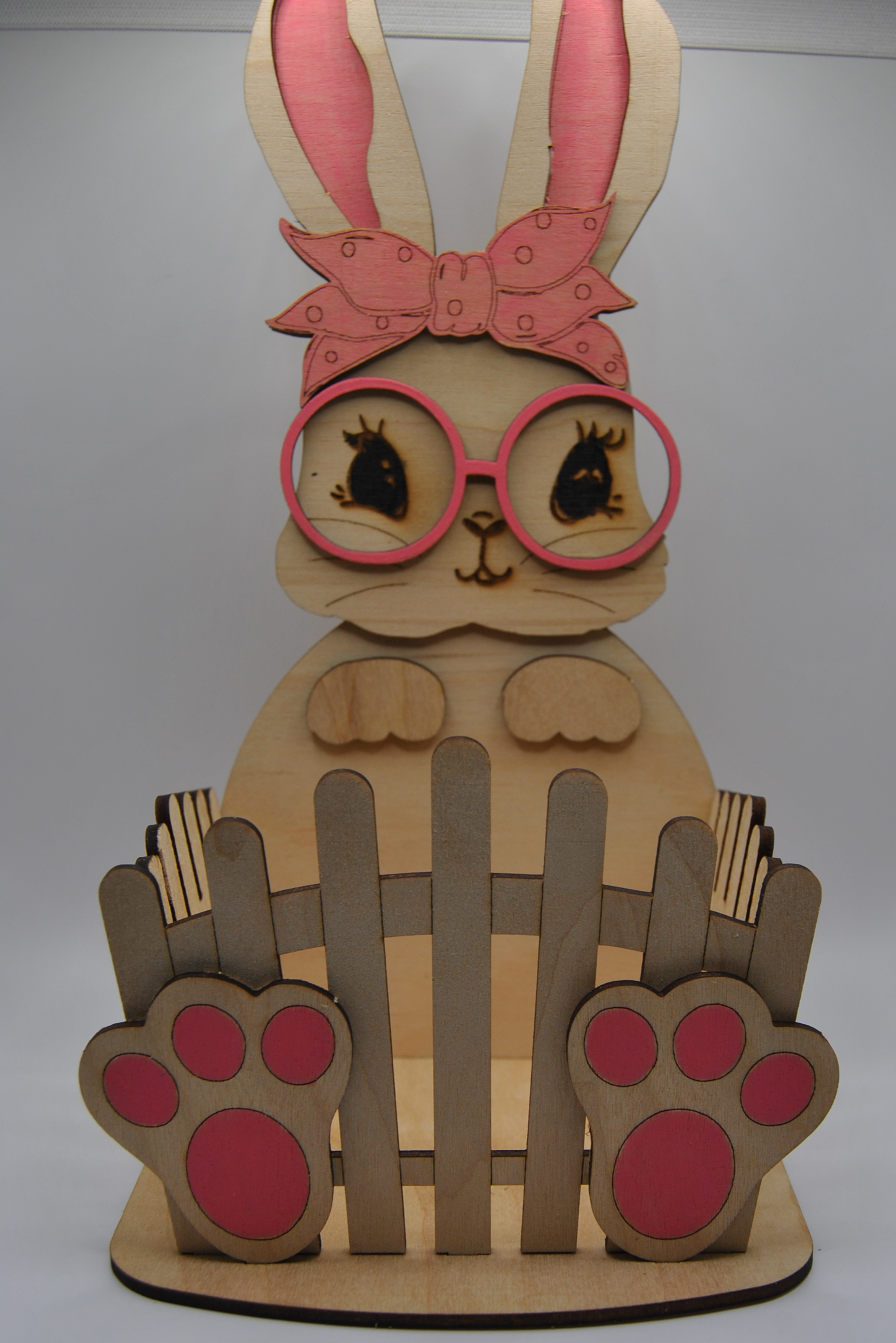 Panier lapin de Pâques modèle lapine.